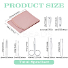 PVC Leather Case & Zinc Alloy & Carbon Steel Manicure Tools Sets: EarPicks MRMJ-WH0086-62C-2