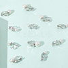 24Pcs 4 Styles 304 Stainless Steel Clip-on Earring Findings with Imitation Pearl Plastic Beaded STAS-SC0010-46B-7