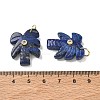 Dyed Natural Lapis Lazuli Carved Pendants GG-CBA67BD-02G-G-3