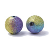 Spray Painted Acrylic Beads ACRP-R146-01-2
