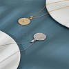 2Pcs 2 Colors 304 Stainless Steel Pendants STAS-LP0003-92E-1