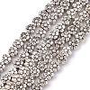 Tibetan Style Flower Alloy Bead Strands TIBEB-O007-01-NR-1