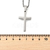 304 Stainless Steel Pendant Necklaces NJEW-P329-03B-P-5