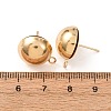 Brass Stud Earring Findings KK-G604-01G-07-3