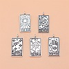 5Pcs 5 Style Tibetan Style Alloy Pendants PW-WG23267-01-1