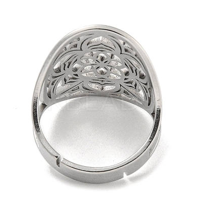 304 Stainless Steel Rings RJEW-M045-04P-1