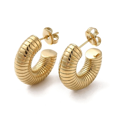 304 Stainless Steel Croissant Stud Earrings EJEW-Q781-10G-1