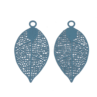 430 Stainless Steel Filigree Pendants X-STAS-S108-01A-1