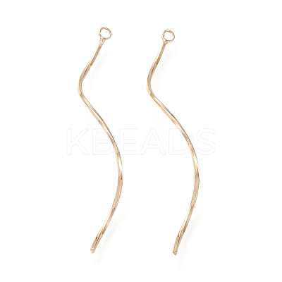 Brass Big Pendants KK-F820-16G-1
