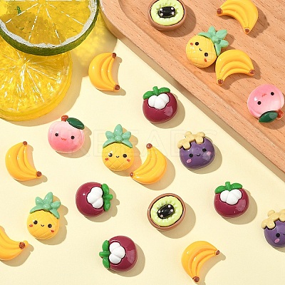 20Pcs Opaque Cartoon Resin Cabochons CRES-YW0001-37-1