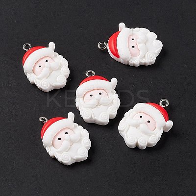 Christmas Theme Opaque Resin Pendants LS-FIND-E025-14-1