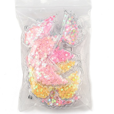 12Pcs 6 Colors PVC with Resin Accessories RESI-CJ0001-174-1