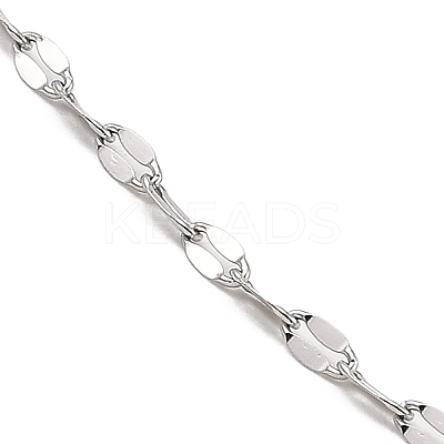 Non-Tarnish 10Pcs 304 Stainless Steel Dapped Chain Necklaces Set NJEW-K254-02P-1