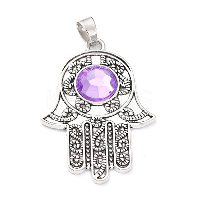 Tibetan Style Alloy Pendants PALLOY-M191-03AS-RS-1