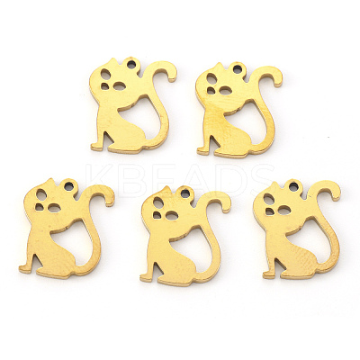 PVD Vacuum Plating 304 Stainless Steel Charms LS-STAS-N092-69G-1