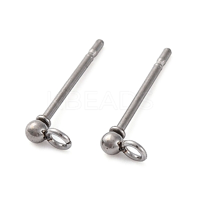 202 Stainless Steel Stud Earring Findings STAS-I324-01P-2mm-1