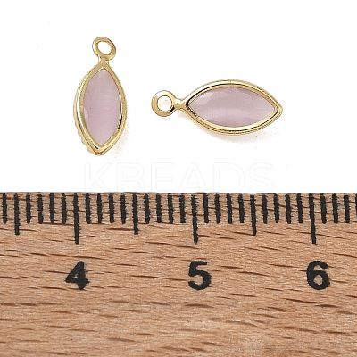 Brass & Cat Eye Pendants CE-CBA3C0B-01G-1