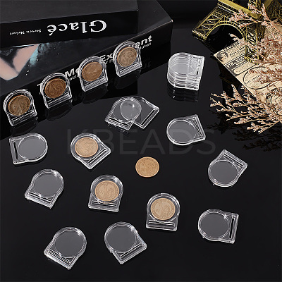 Transparent Acrylic Commemorative Coin Display Box ODIS-WH0030-96A-1