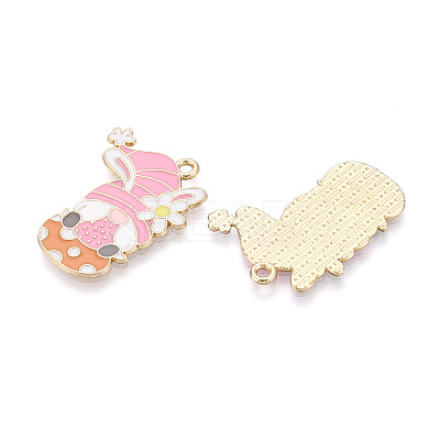 Alloy and Enamel Pendants ENAM-T021-21C-1