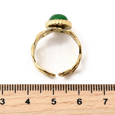 304 Stainless Steel Cuff Rings for Women RJEW-U062-02A-02G-1