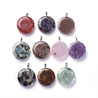 Resin Pendants KK-D531-01-1