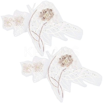 Flower Lace Embroidery Sewing Fiber Appliques DIY-WH20011-90C-1