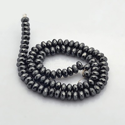 Electroplate Non-magnetic Synthetic Hematite Beads Strands G-J208F-01-1