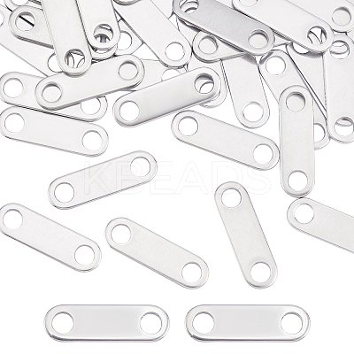 40Pcs 201 Stainless Steel Links Connectors STAS-DC0003-19-1