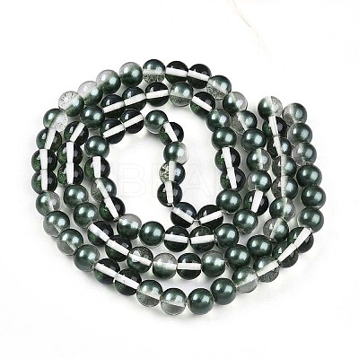 Baking Paint Transparent Glass Beads X1-DGLA-N011-10mm-07-1