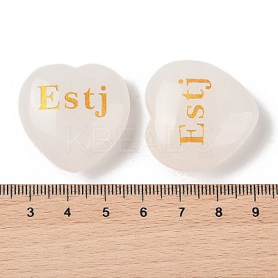 Natural Quartz Crystal Heart Engraving MBTI Figurines Statues for Home Office Desk Decorations X1-G-K353-05L-1