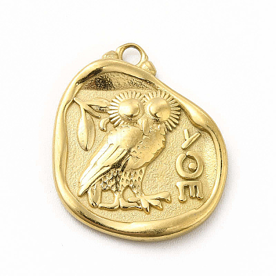 304 Stainless Steel Pendants LS-STAS-M305-03G-1