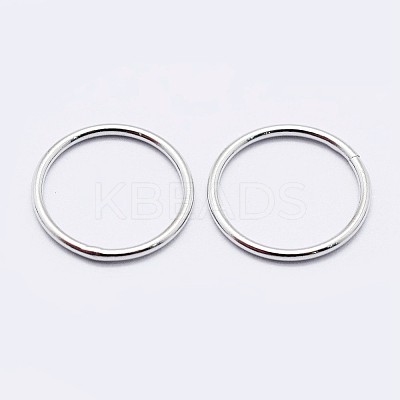925 Sterling Silver Soldered Closed Jump Rings STER-F036-03P-0.9x5-1