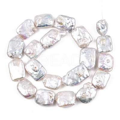Natural Baroque Pearl Keshi Pearl Beads Strands PEAR-S020-D07-1