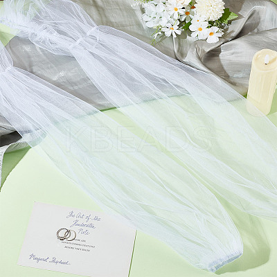 Organza Detachable Mesh Puff Sleeves AJEW-WH0270-359A-1