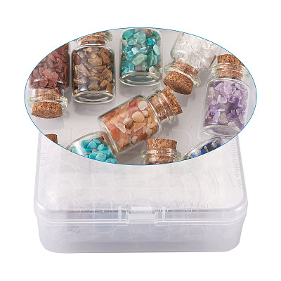 Glass Wishing Bottle Decorations STAS-CW0001-01-1