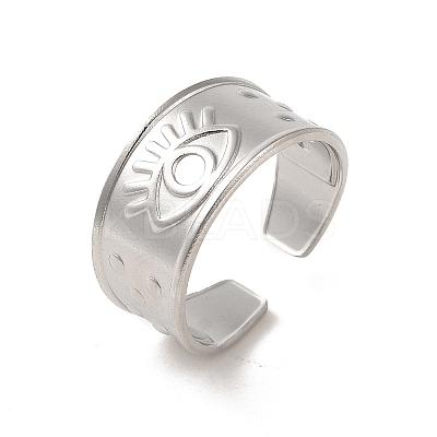 Non-Tarnish 201 Stainless Steel Finger Rings RJEW-H223-01P-08-1