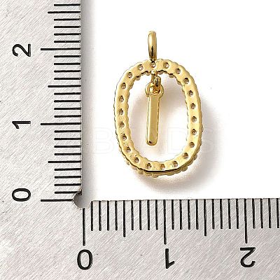 Brass Micro Pave Cubic Zirconia Pendants ZIRC-P123-01G-I01-1