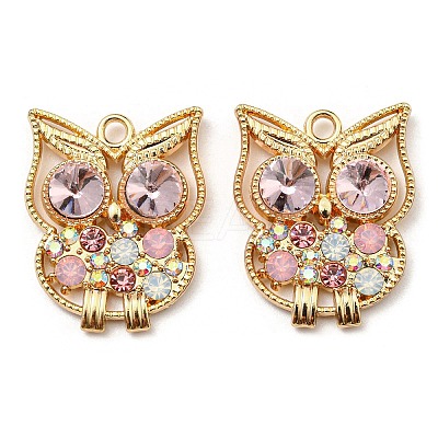 Golden Plated Alloy Pendants ALRI-L050-02G-02-1