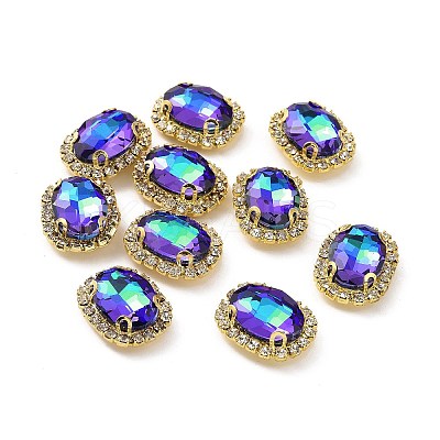 Oval Sew on Rhinestone DIY-E062-05G-B03-1