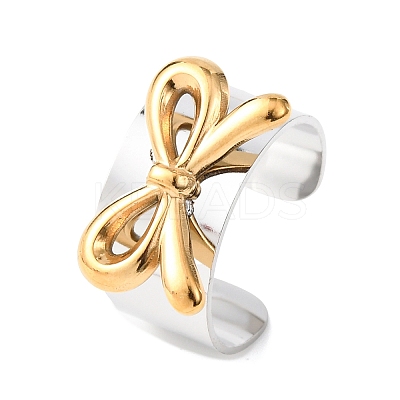 304 Stainless Steel Cuff Open Rings RJEW-H266-01GP-02-1