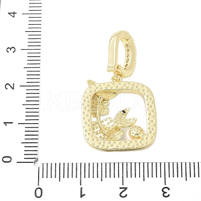 Brass Enamel Pendants LS-KK-F886-03G-11-1