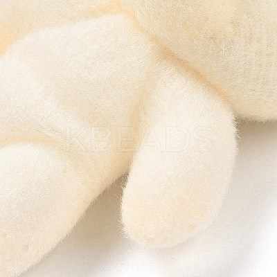 PP Cotton Mini Animal Plush Toys Bear Pendant Decoration HJEW-C002-04-1