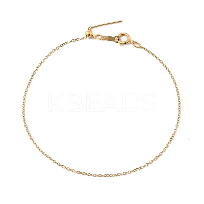 1/20 14K Gold Filled Cable Chains Bracelets for Women BJEW-Z102-01G-1