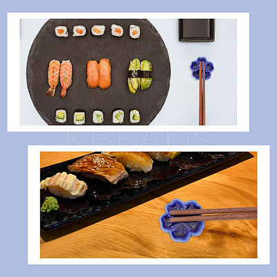 Porcelain Chopstick Stand AJEW-WH0031-86D-1