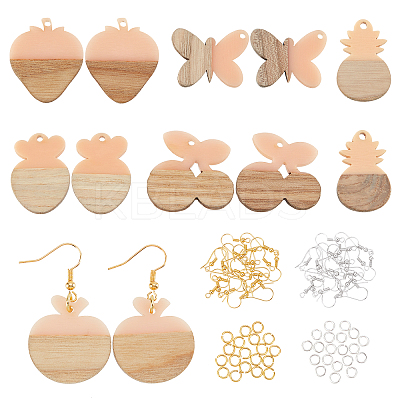 DIY Dangle Earring Making Kits RESI-OC0001-10-1