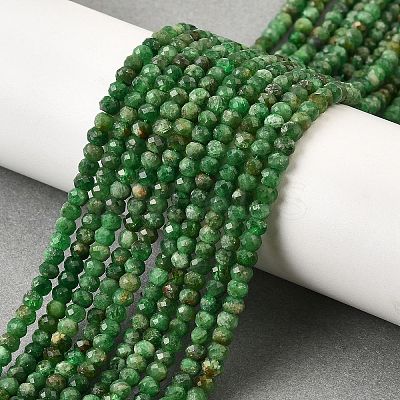 Natural Green Garnet Beads Strands G-G259-A02-3x4mm-1
