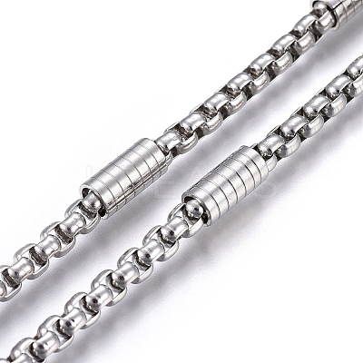 Tarnish Resistant 304 Stainless Steel Box Chains STAS-P219-01-1