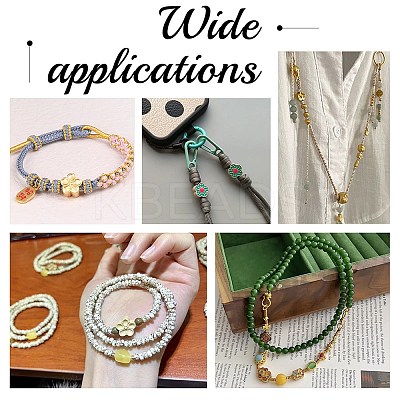 48Pcs 8 Styles Rack Plating Alloy European Beads FIND-PH0010-31-1