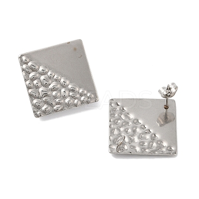 304 Stainless Steel Stud Earrings Findings EJEW-R151-01P-04-1