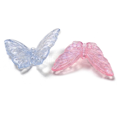 Luminous Transparent Acrylic Beads OACR-E041-09-1